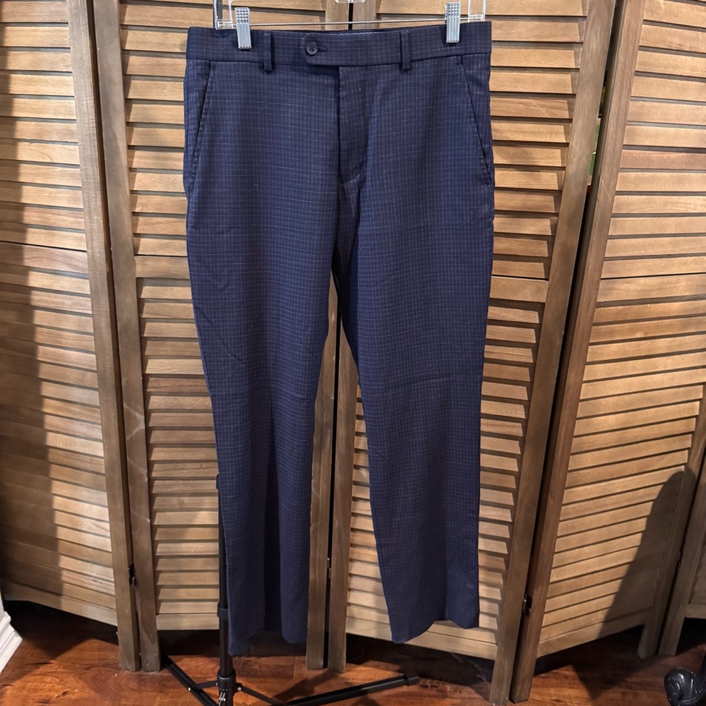 Original Penguin Munsingwear Plaid Golf Pants Men’s 32x30 Navy Blue
